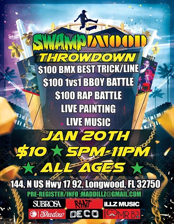 Swamp Wood Throwdown 2018 poster