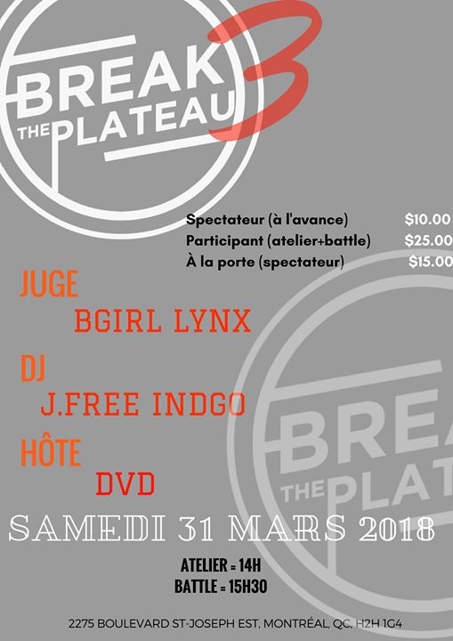 Break the plateau 3 poster