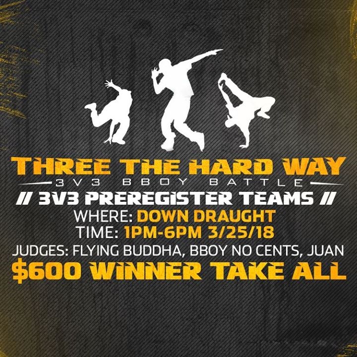 3 The Hard Way 2018 poster