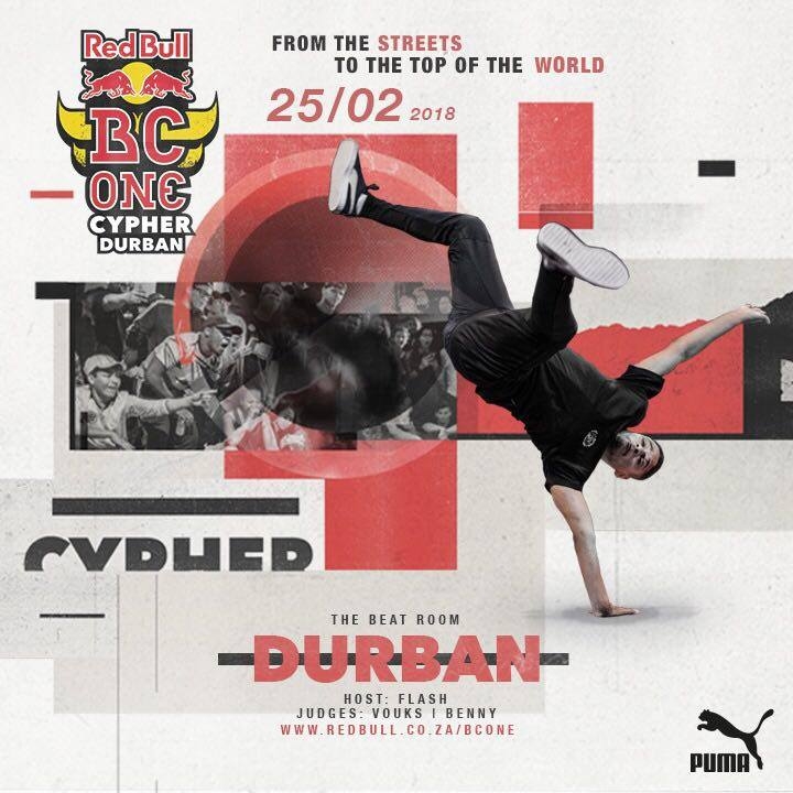 Red Bull BC One Cypher Durban 2018 poster
