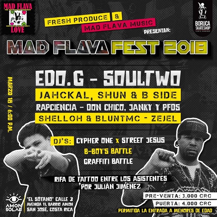 MadFlava Fest 2018 poster