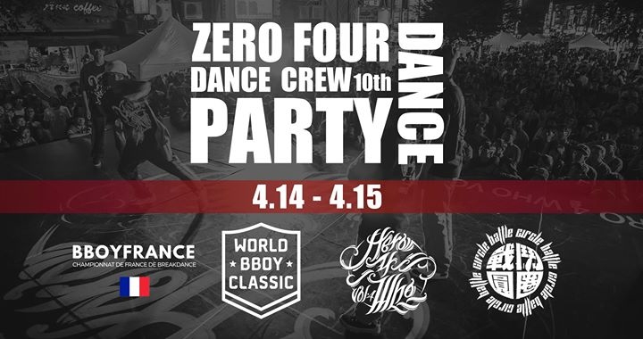 ZERO FOUR 10th DANCE PARTY 2018 poster