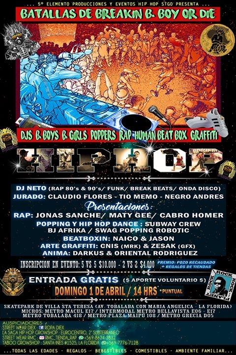 Batallas de Breakin Entrada Gratis 2018 poster