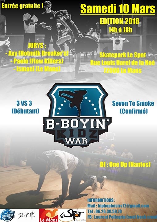 Bboyin'Kidz War édition 2018 poster