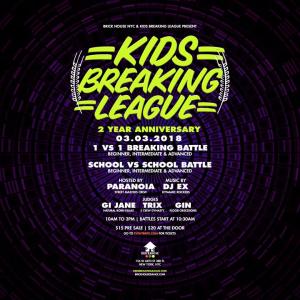 Kids Breaking League 2 Year Anniversary 2018