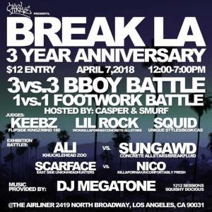 Break LA 3 Year Anniversary 2018