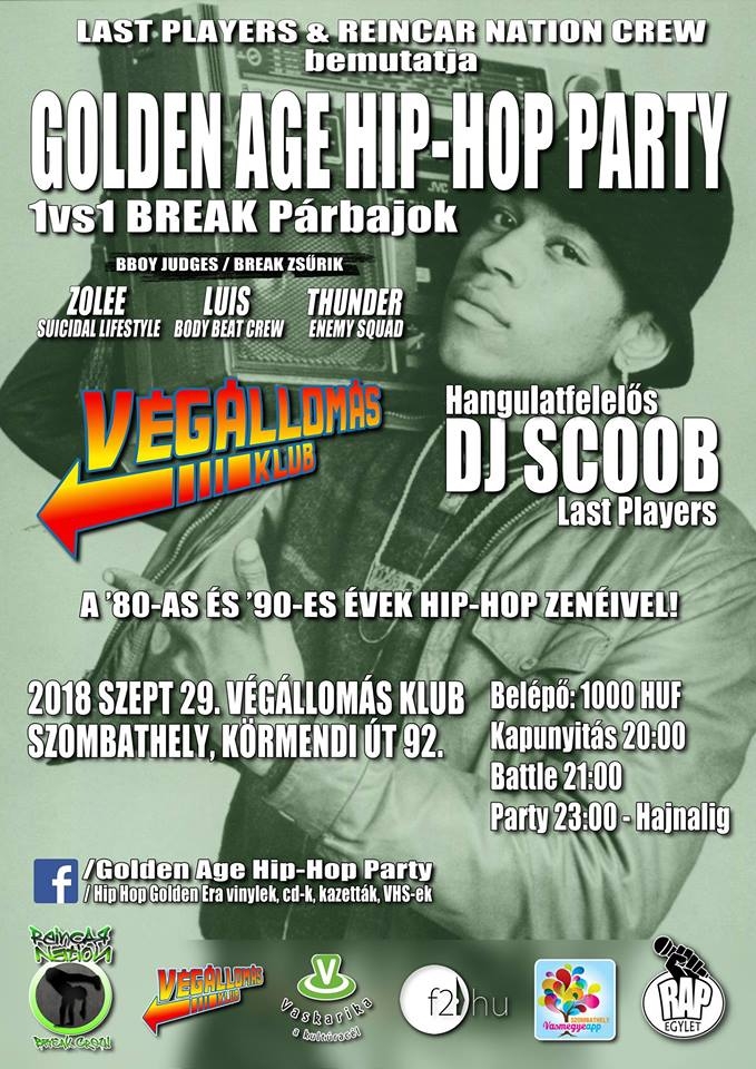 Golden Age Hip-Hop Party 2018 poster