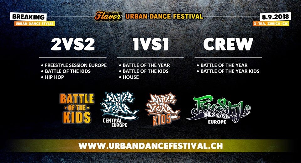 NBF Urban Dance Festival 2018 poster