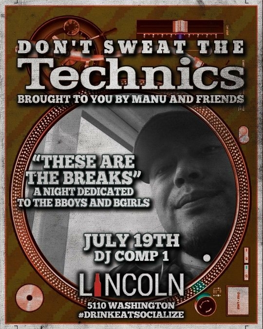 Don't Sweat the Technics 2018 poster