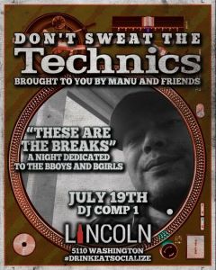 Don't Sweat the Technics 2018