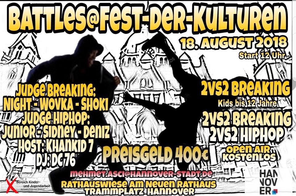 Battles@Fest der Kulturen Hannover 2018 poster
