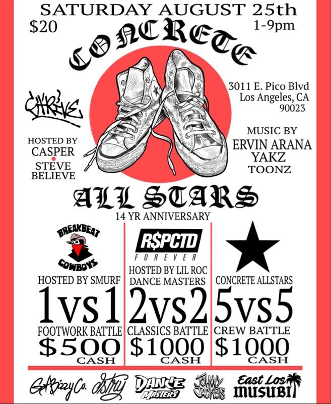 Concrete All Stars 14 Year Anniversary 2018 poster