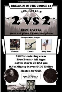 Breakin in the Gorge 2018