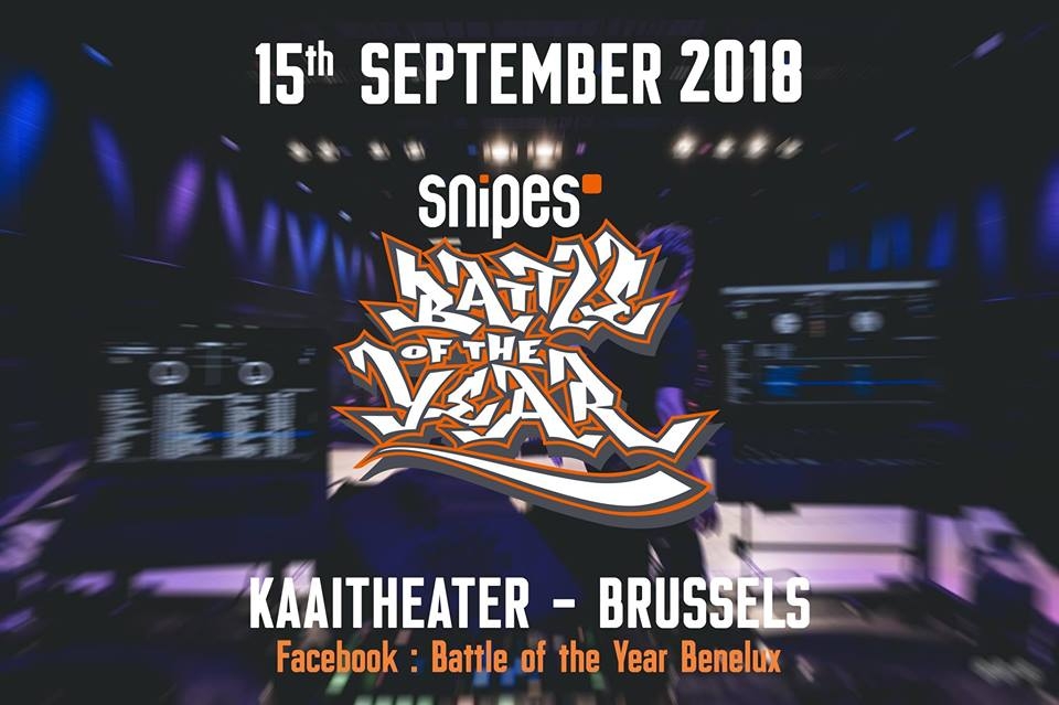 Snipes Battle of the Year Benelux 2018 poster