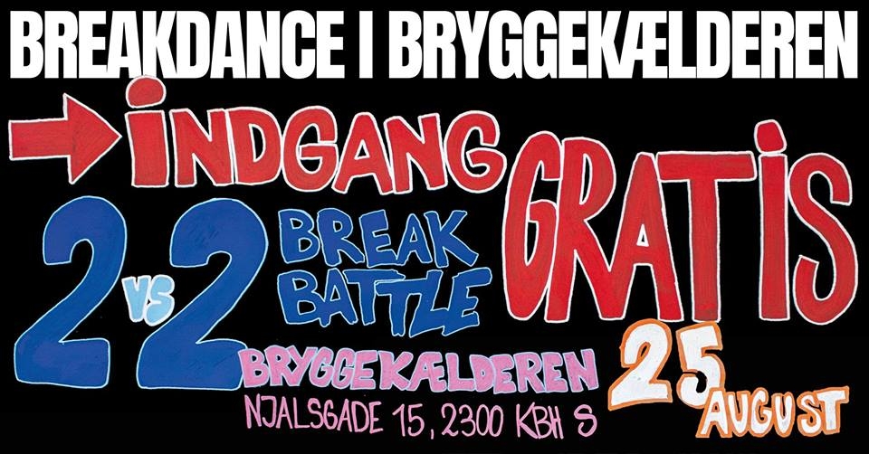Breakdance In The Bryggekaelderen 2018 poster
