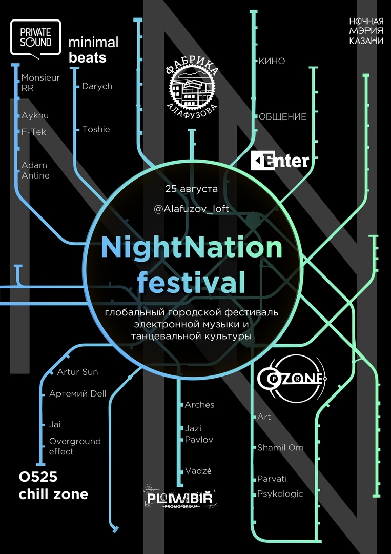 NightNation Festival 2018 poster