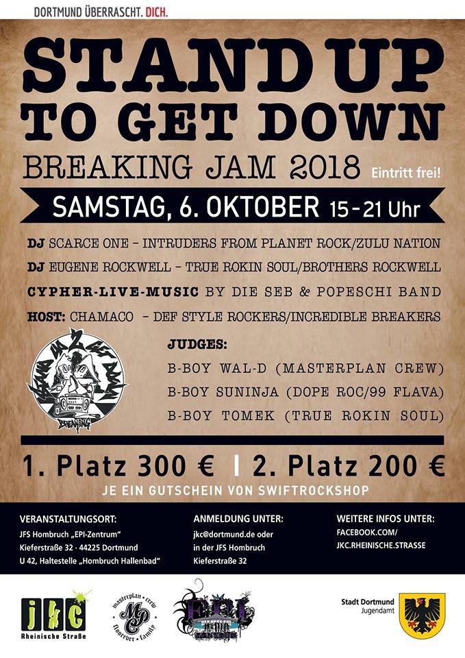 Stand Up to Get Down - Breaking Jam 2018 poster