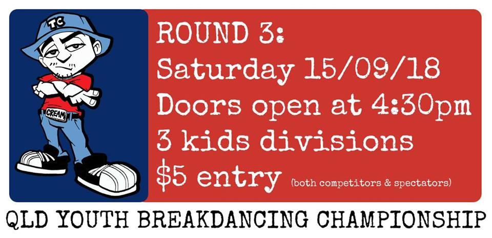 QLD Youth Breakdancing Championship 2018 poster
