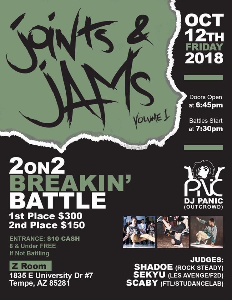 Joints & Jams 2018 poster