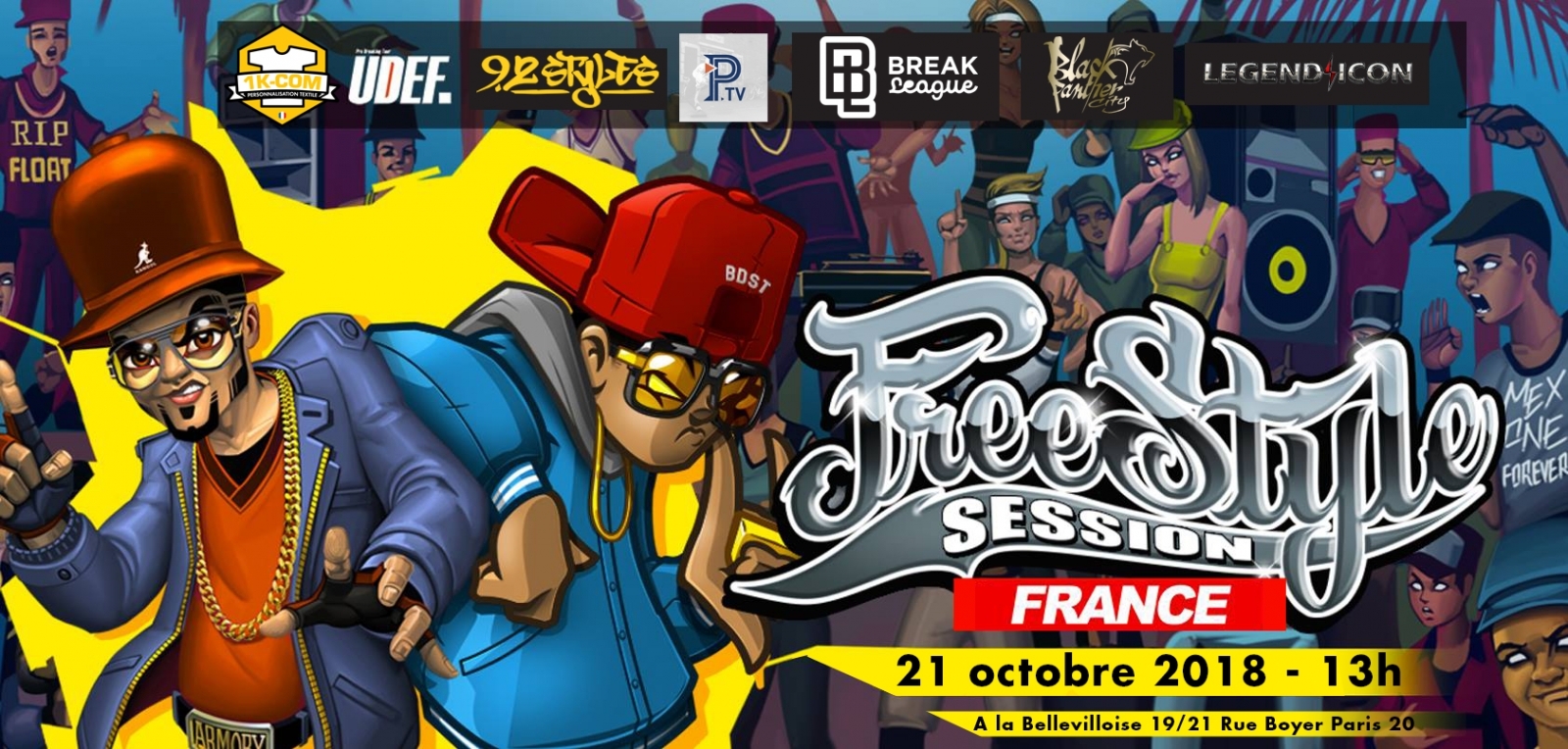 FREESTYLE SESSION FRANCE 2018 -  2vs2 - Paris poster