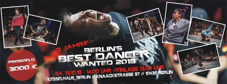 Berlin's Best Dancer Wanted 2018 poster