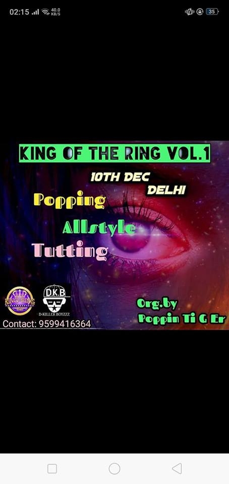 KING OF THE RING Delhi 2018 poster