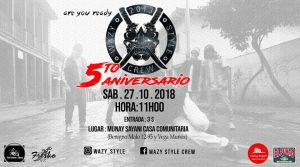 5to Aniversario Wazy Style Crew 2018