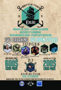 Battle For Erie (3 v 3 Breaking and 1 v 1 open styles)