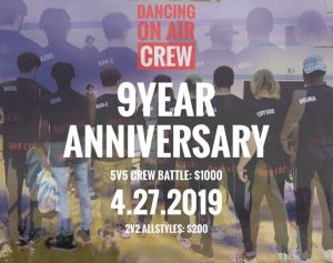 DANCING ON AIR CREW 9yr Anniversary 2019