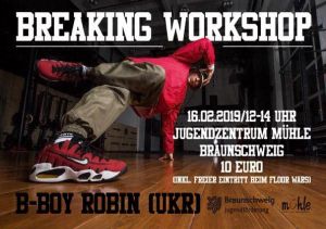 Breaking Workshop mit B-Boy Robin 2019