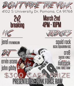 DON’T FAKE THE FUNK: 2v2 BBOY/BGIRL BATTLES 2019