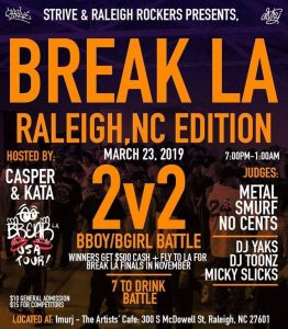 Break L.A. Raleigh 2019