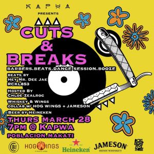 Cuts & Breaks at Kapwa: Barbers, Beats. Booze, Dance Session 2019