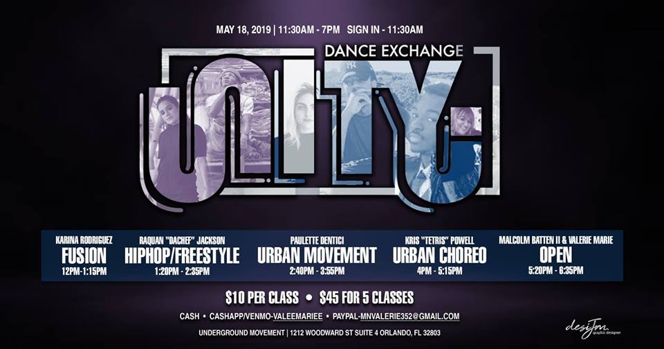 Unity Dance Exchange 2019 poster