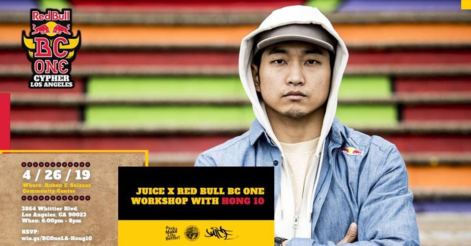 JUiCE & Red Bull BC One - Hong 10 Workshop 2019 poster