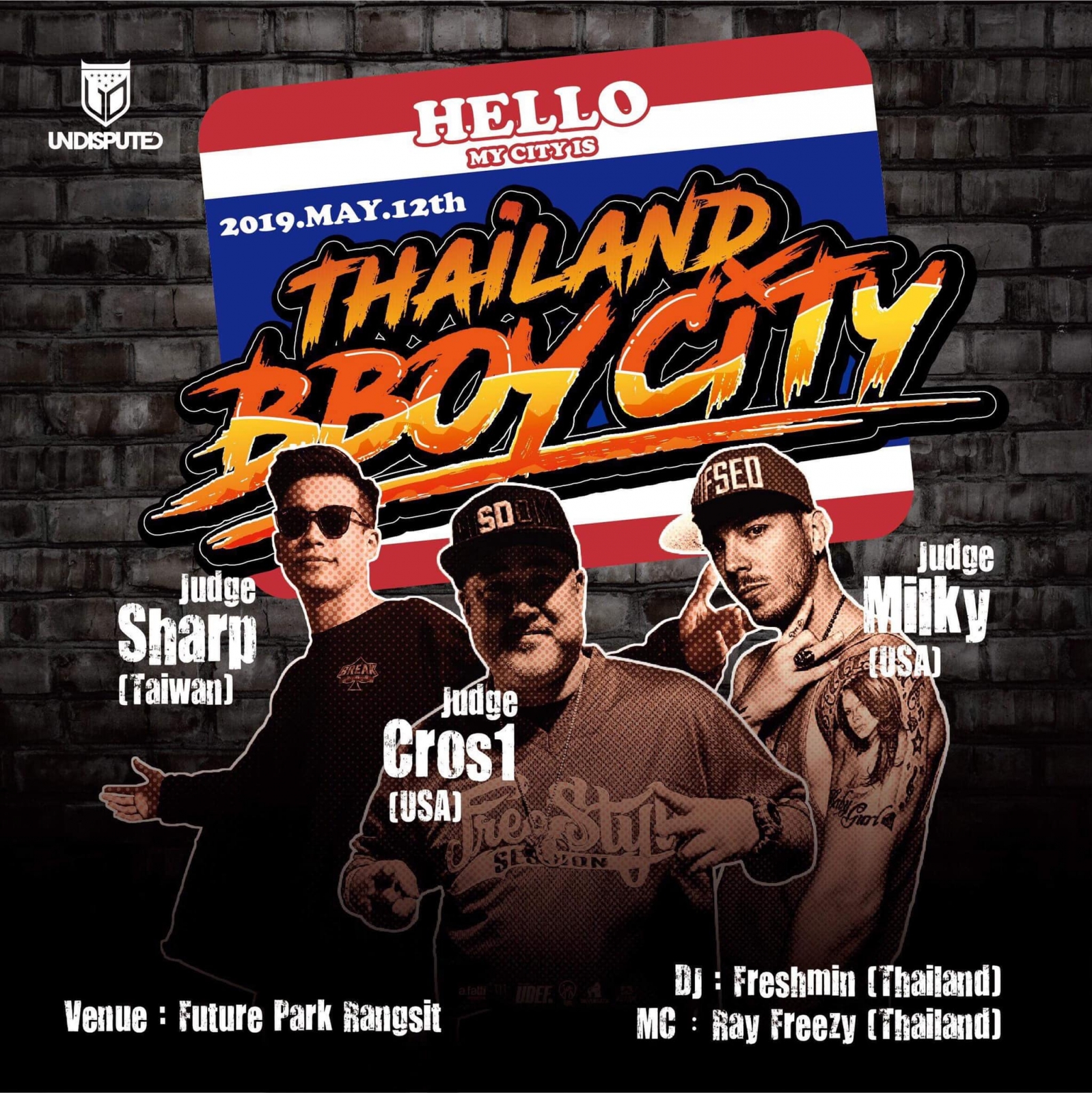 Thailand BBoy City 2019 poster