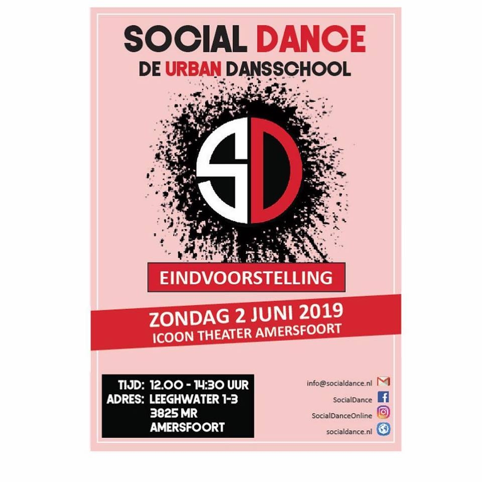 Eindvoorstelling Social Dance 2019 poster
