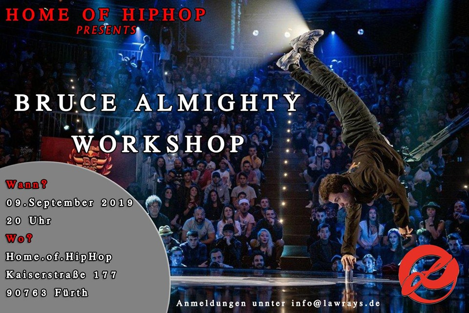 B-boy Bruce Almighty Workshop 2019 poster