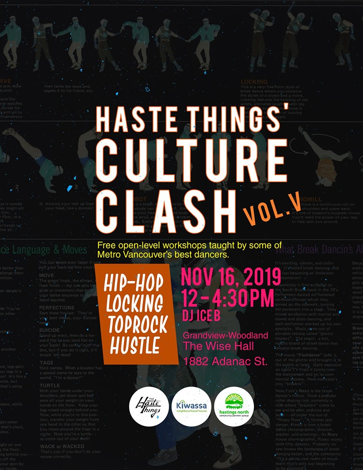 Haste Things' Culture Clash 2019 poster