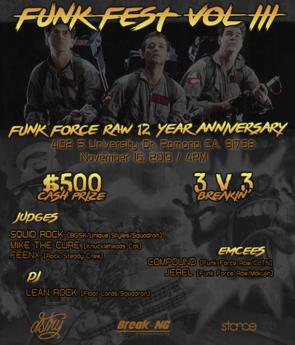 Funk Fest 3: Funk Force Raw 12 Year Anniversary 2019 poster