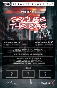 Toronto Knock Out Presents : Secure the BAG 2V2 ALL STYLE 2019