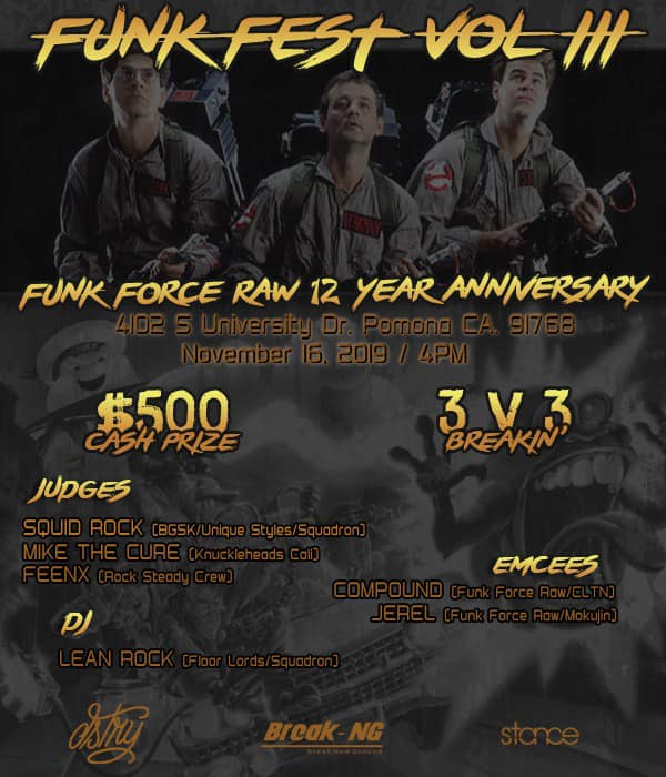 Funk Fest Vol. 3: Funk Force Raw 12 Year Anniversary 2019 poster