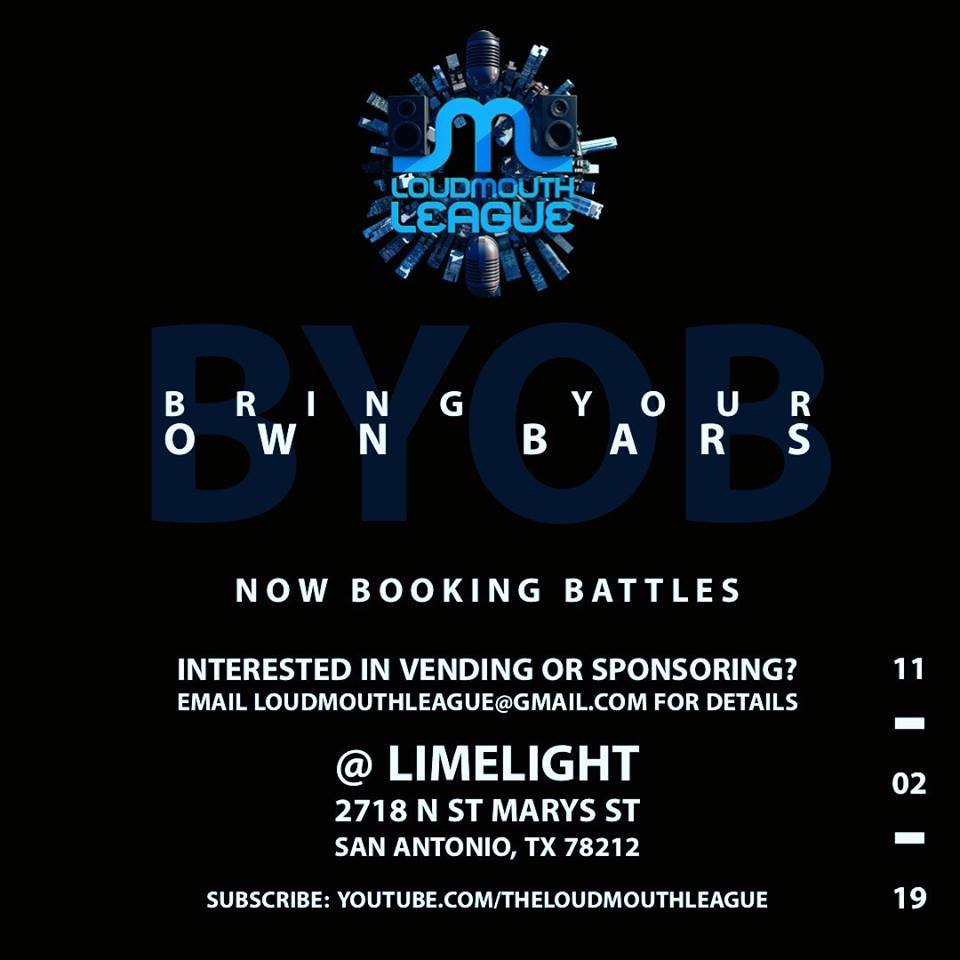 LML presents Bring Your Own Bars 2019 poster