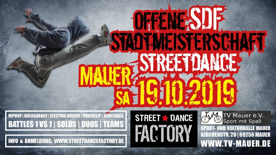 Offene SDF Stadtmeisterschaft Heidelberg 2019 poster