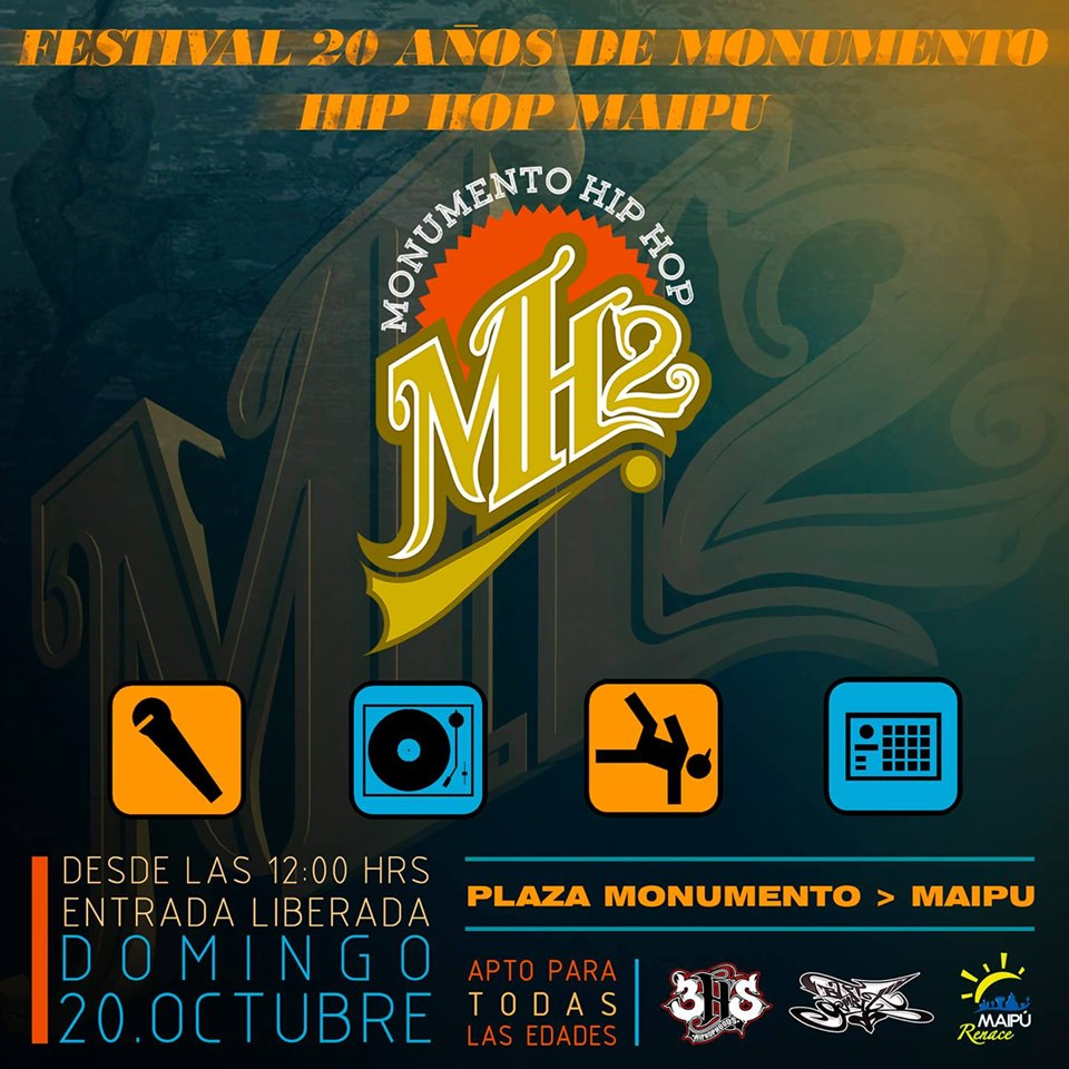 Festival 20 Años De Monumento HipHop Maipu 2019 poster