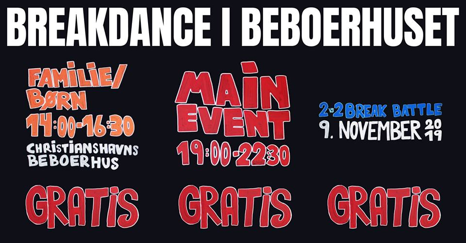 Breakdance i Beboerhuset 2019 poster
